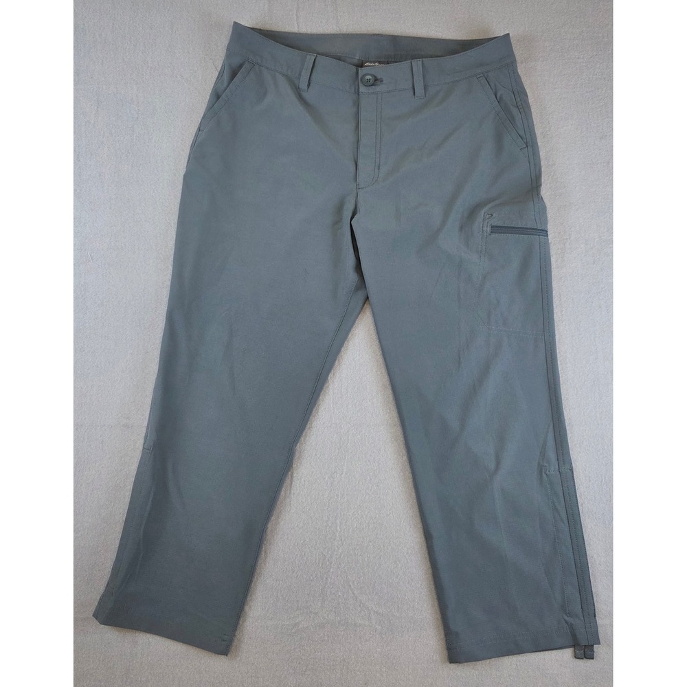 Eddie Bauer Stretch Ripstop Crop Pants Womens 10 Active Hiking Outdoor Gorpcore